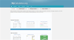 Desktop Screenshot of mycalculator.org